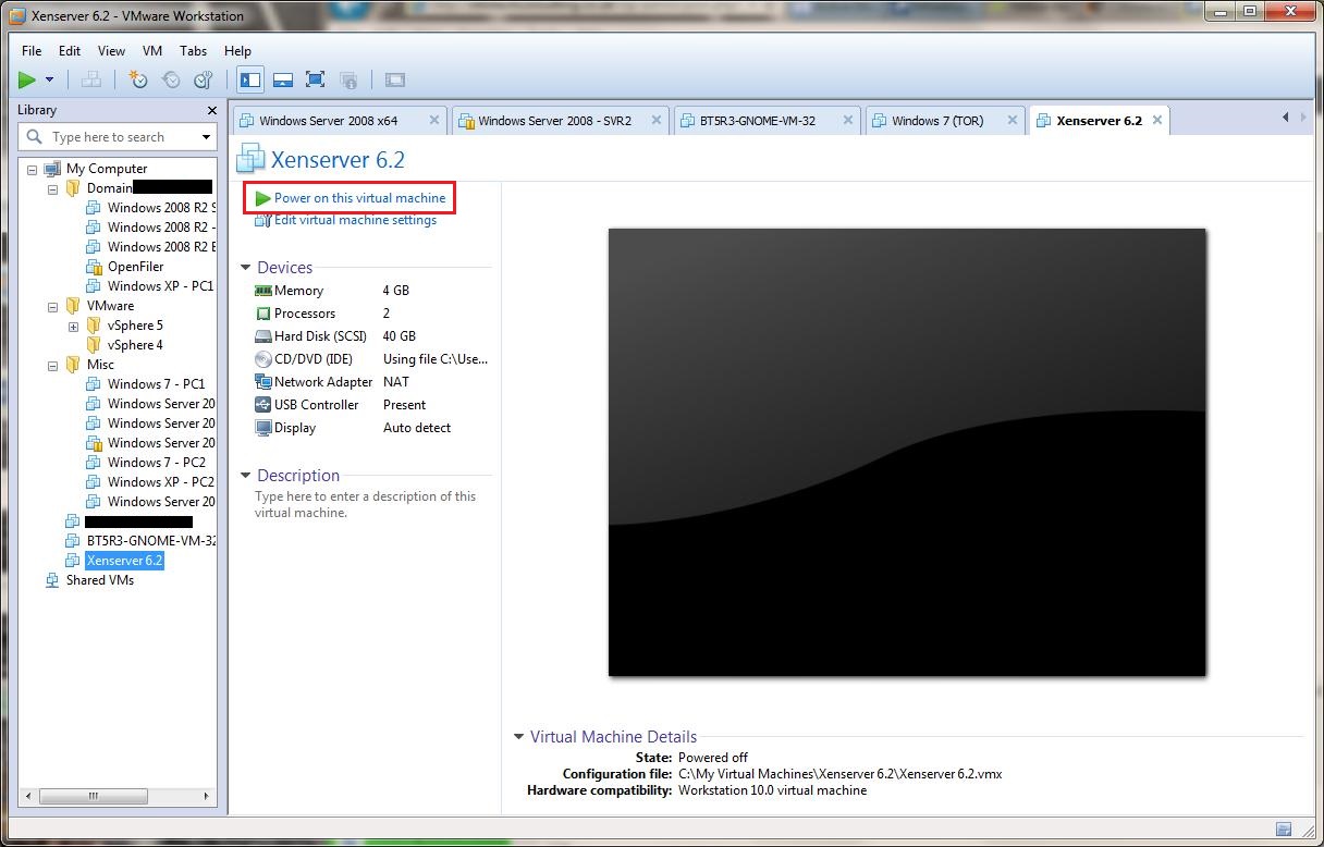 xenserver on vmware workstation 10