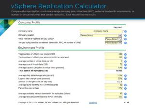 vsphere-replication-calculator